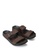 Louis Cuppers brown Double Strap Sandals 440B2SHD8580CEGS_2