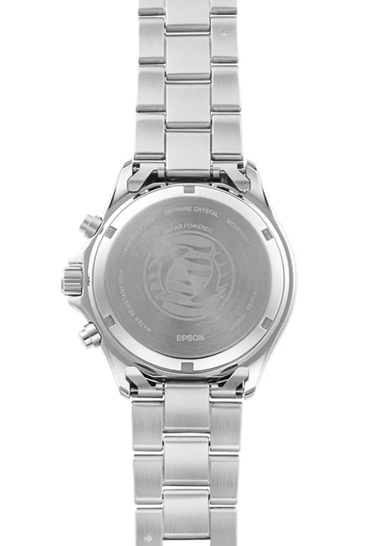 Orient Mako Silver Stainless Steel  Chrono Watch For Men RA-TX0202B10B