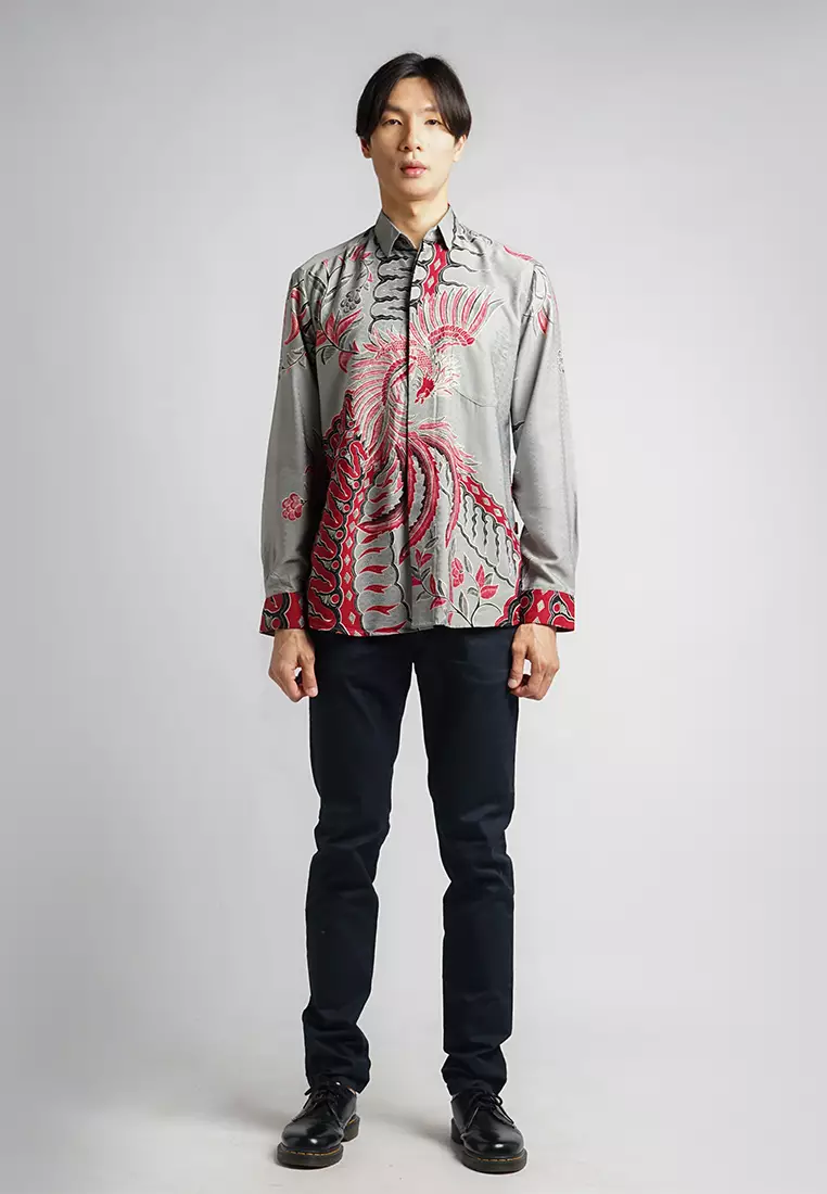 MY AKSA BATIK PRIA KEMEJA PANJANG DOBBY FURING BARNES BYRNA