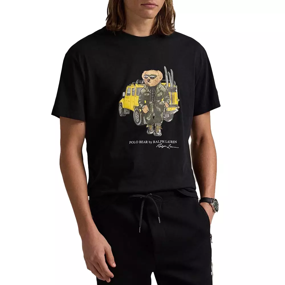 Classic Fit Polo Bear Jersey T-Shirt Black