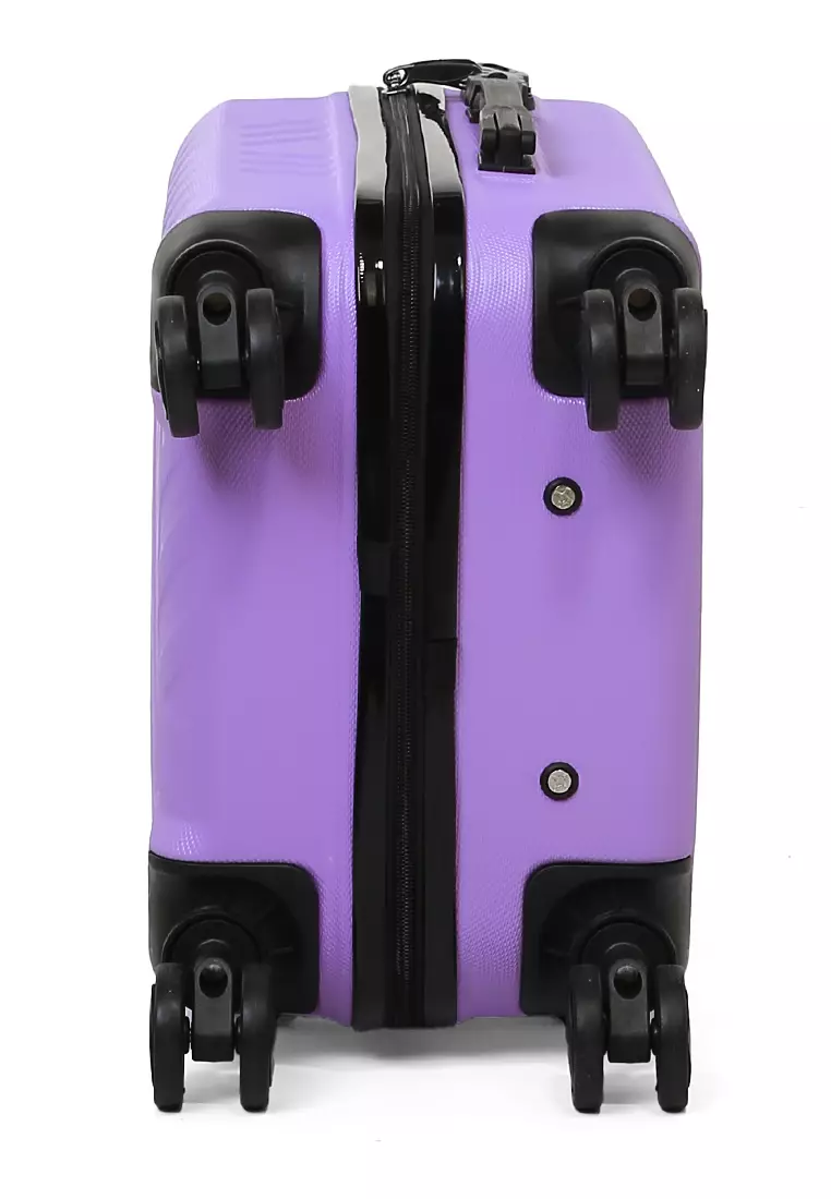 Carlton Koper Unisex Size 20 Inch Suitcase Large Compartment Material ABS+PVC Coated ORIGINAL - Purple
