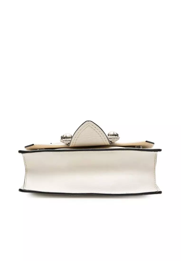 Pre-Loved Miu Miu Goatskin Madras Soft Calf Crystal Embellished Crossbody