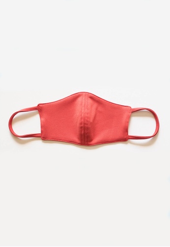 Shop Vurve Reusable And Washable Salmon Ponte Face Mask Online On Zalora Philippines