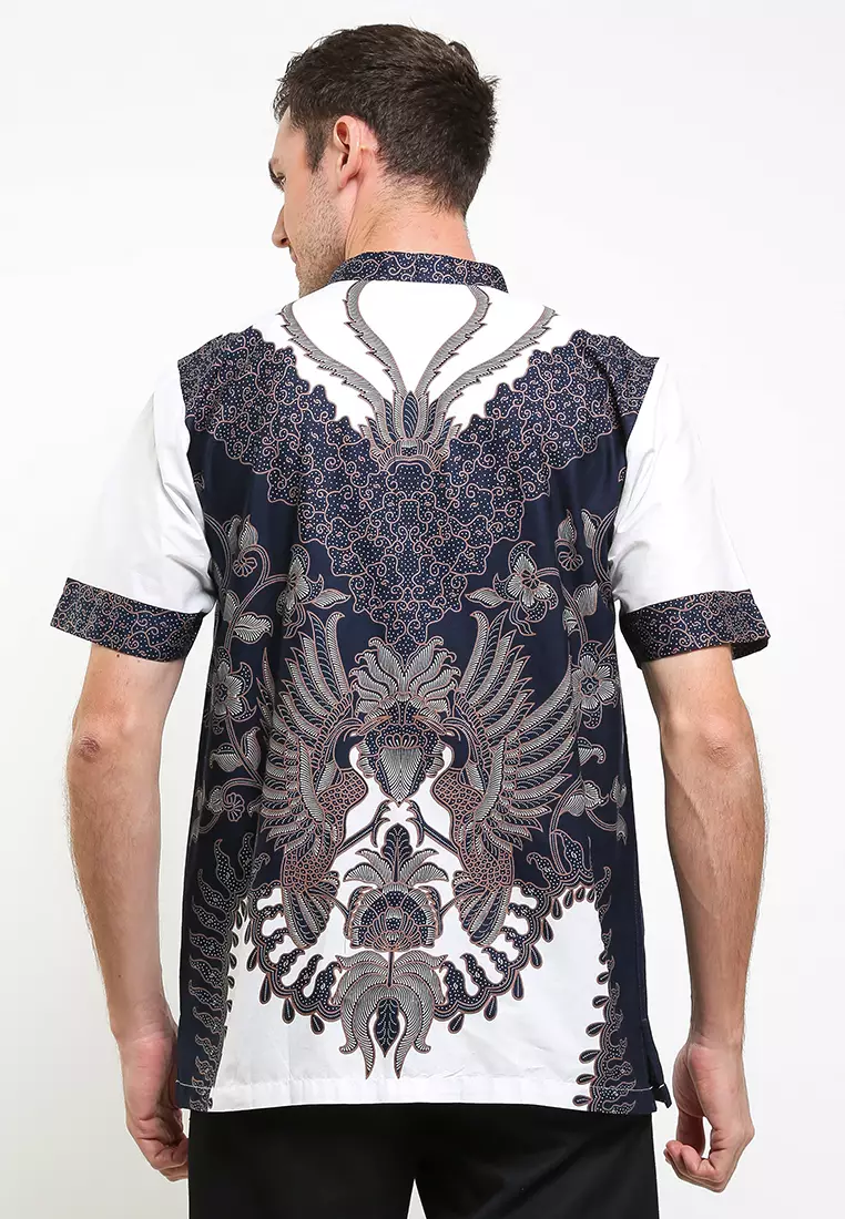 Rafael Shirt Kemeja Koko Batik Katun Lengan Pendek