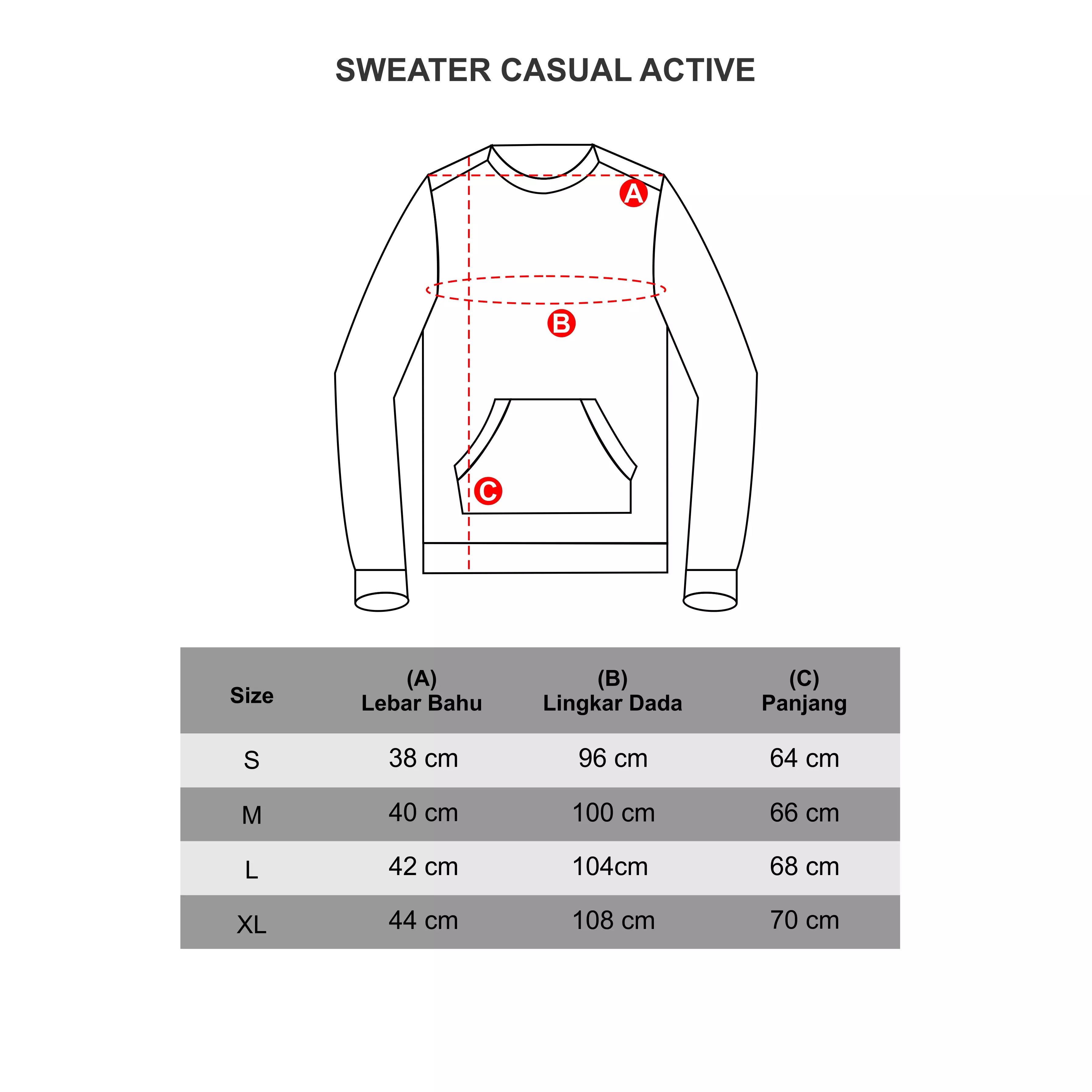 LGS - Sweater Casual - V neck - Abu - Regular Fit