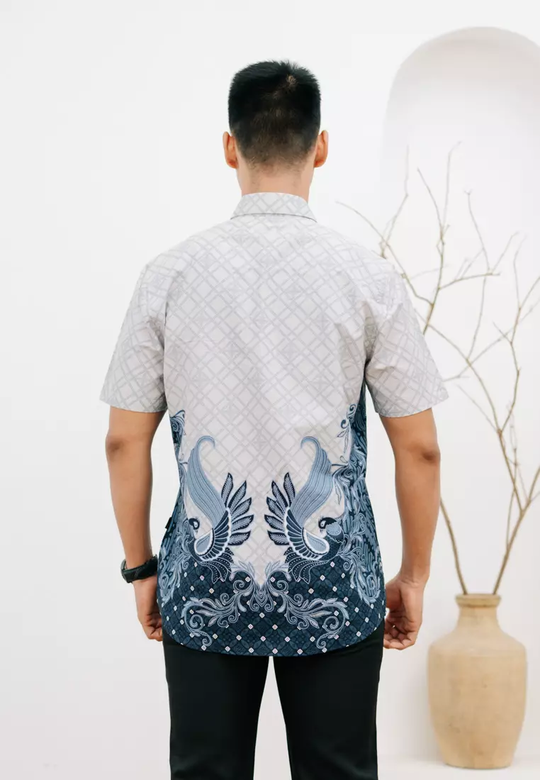My Aksa Batik Pria Kemeja Pendek Antinio Anabel