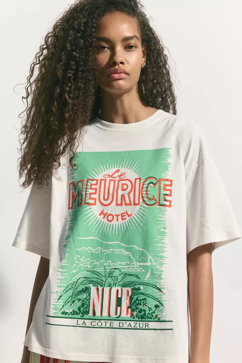 Oversized printed T-shirt