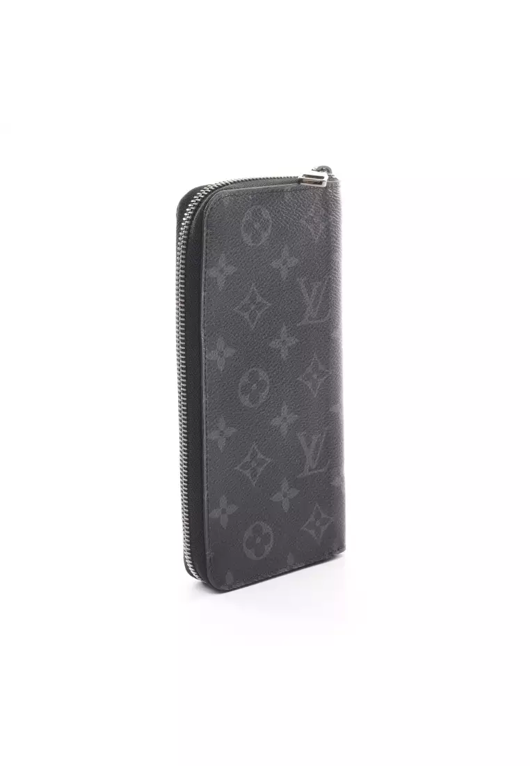 Louis Vuitton Portefeuille Zippy Leather Wallet (pre-owned) in Gray for Men