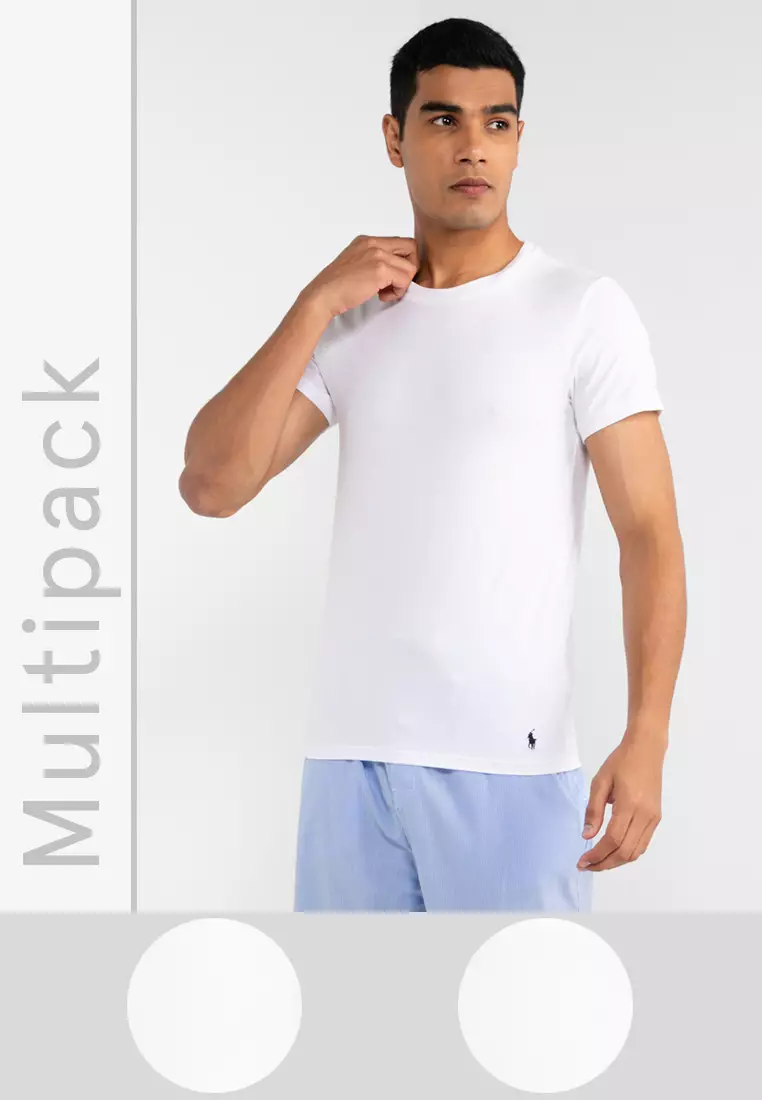 White 2-Pack Cotton Undershirts