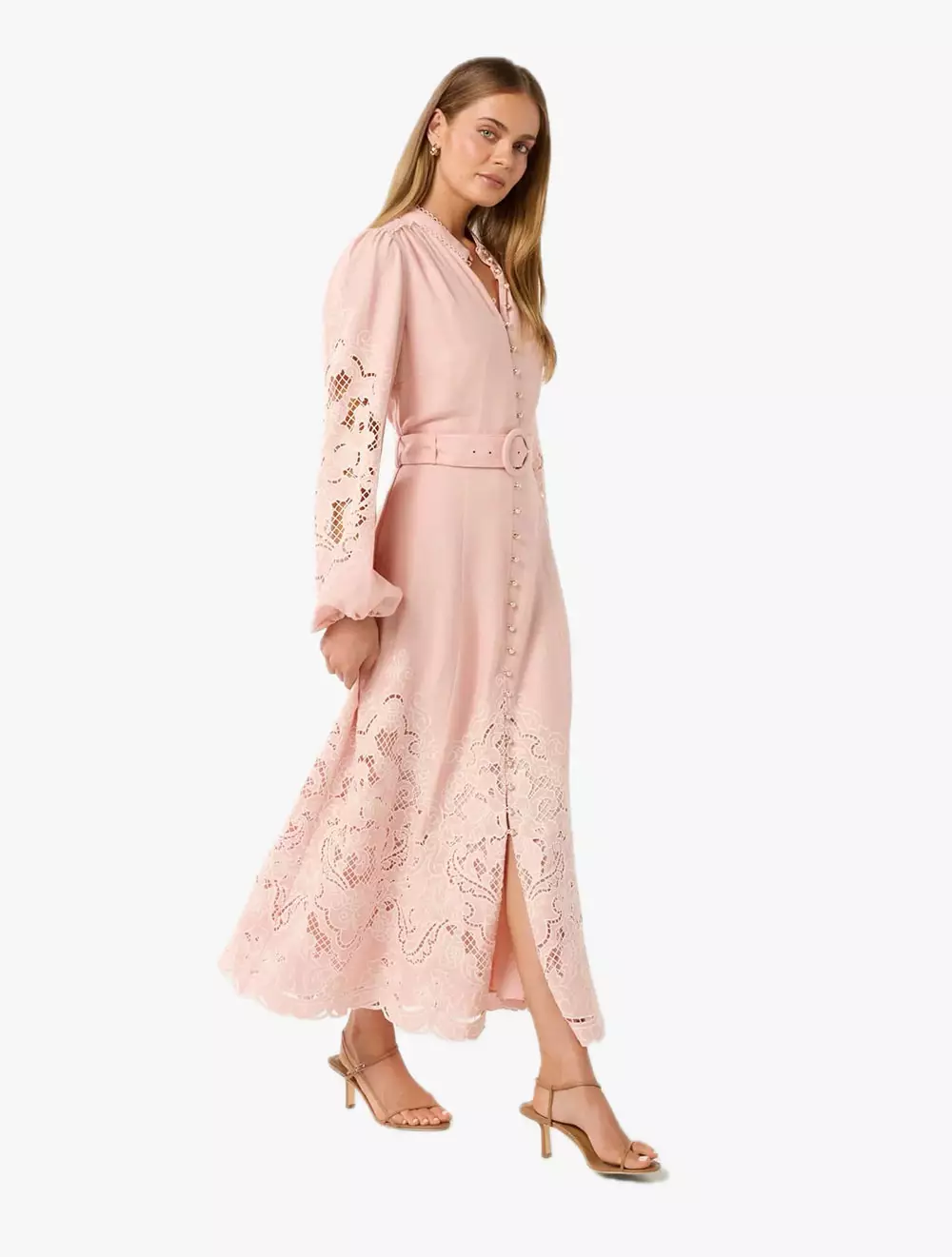 Ebony Embroidered Midi Dress