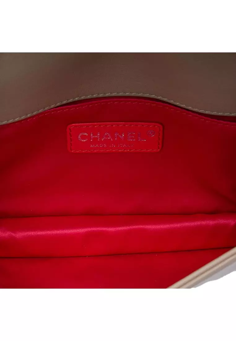Pre-Loved Chanel Cc Patent Lipstick Ligne Flap