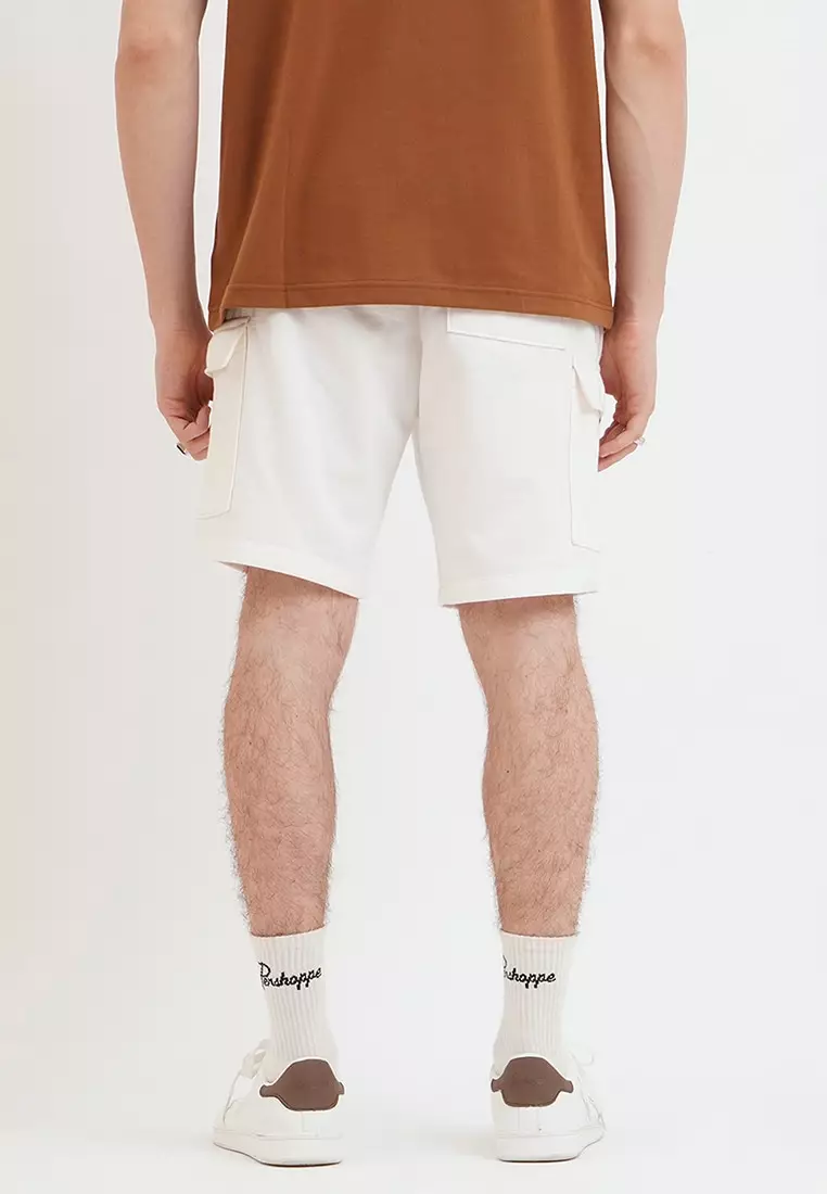 Knit discount cargo shorts