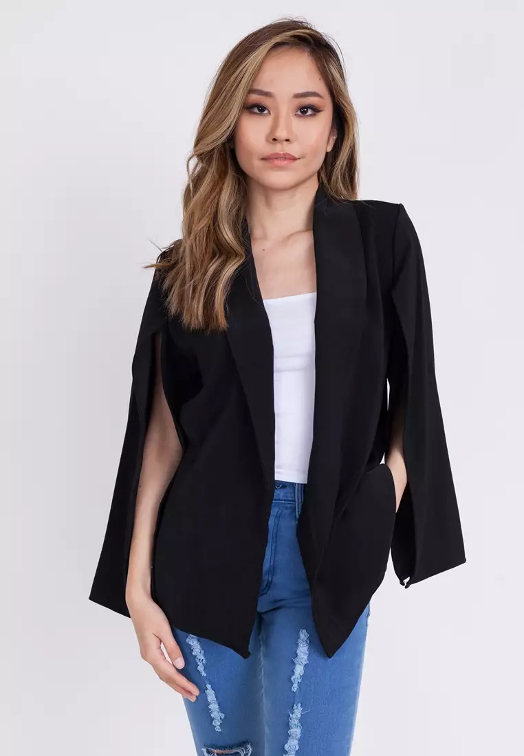 Denim best sale cape blazer