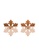 Her Jewellery gold Floraison Earrings (Rose Gold) -  Made with Swarovski Crystals EDD44ACFBD4283GS_4