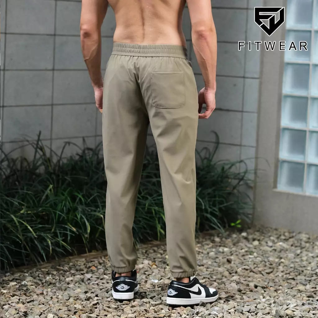Fitwear Jogger Olahraga Pria ANTHONY STRETCH DRYFIT POCKET - KHAKI