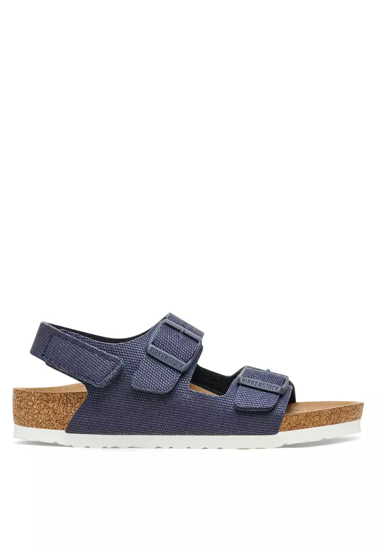 Discount on Birkenstock  shoes - SKU: Milano HL Rivet Logo Kids Vegan Canvas