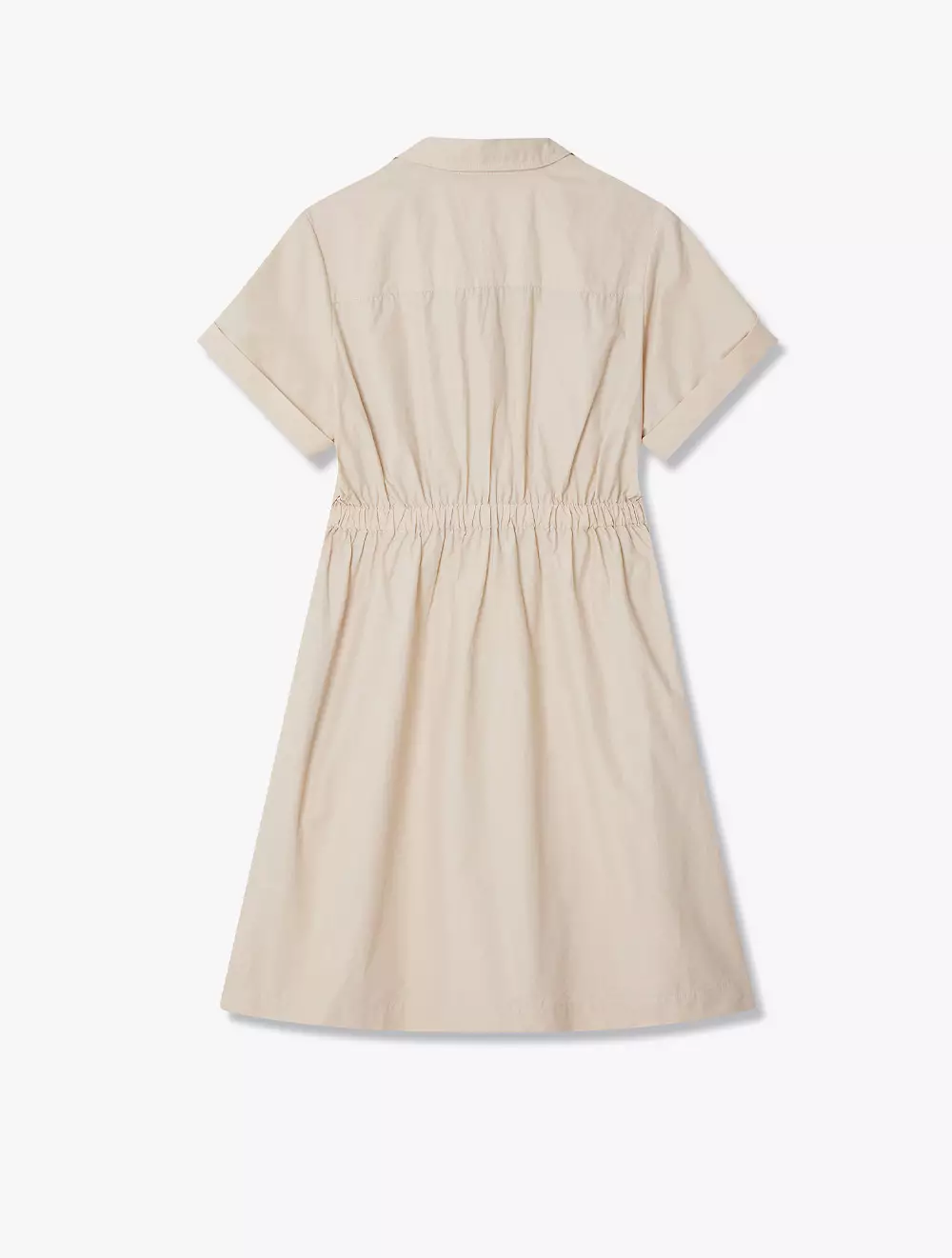 LILY Daily Commuting Basic Versatile Shirt Dress - Brown