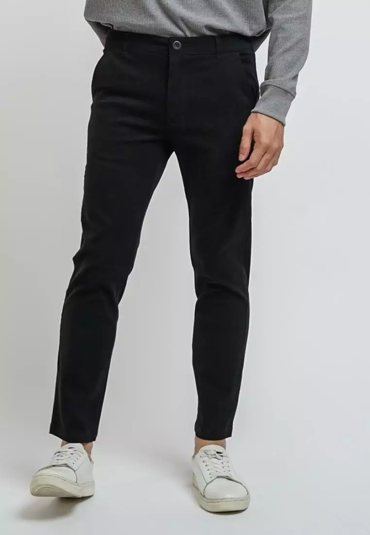 DUST Celana Chinos Hansa Black (DM. 3501)