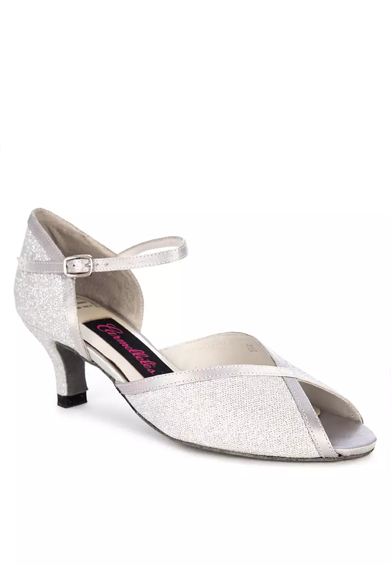 Glittery Kitten Heels Dancing Shoes