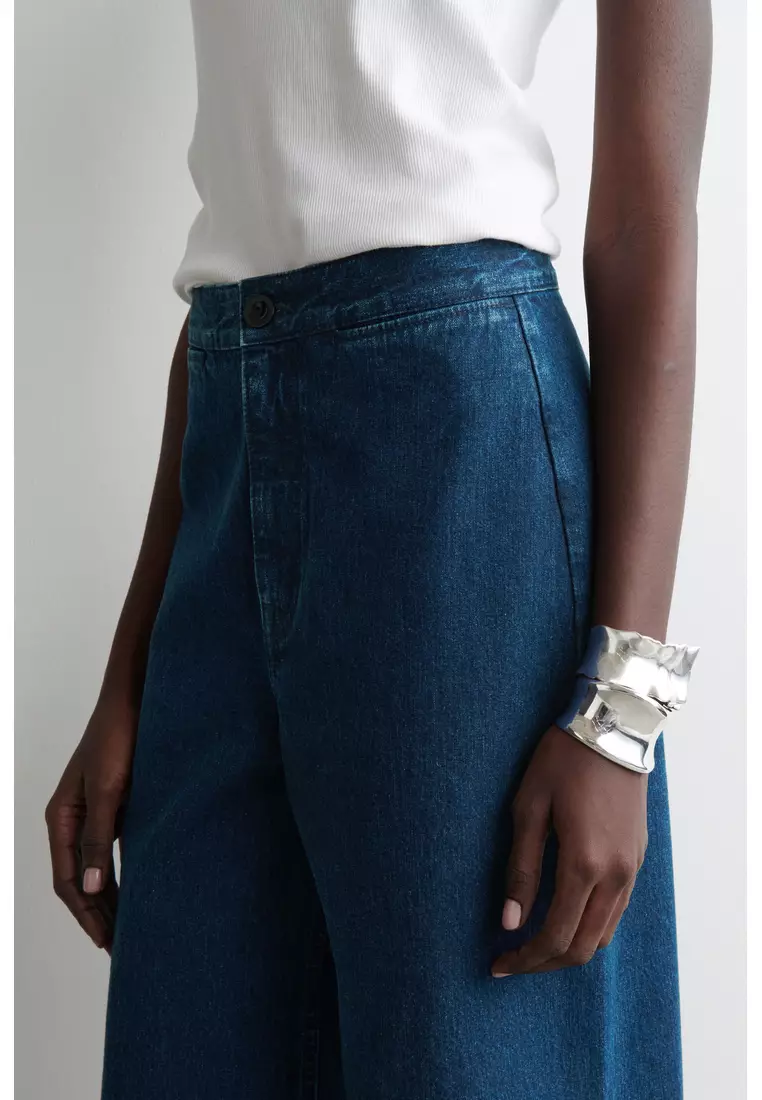 WIDE-LEG DENIM TROUSERS