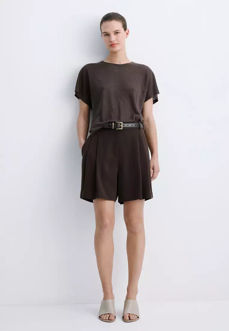 Short-Sleeved Linen T-Shirt