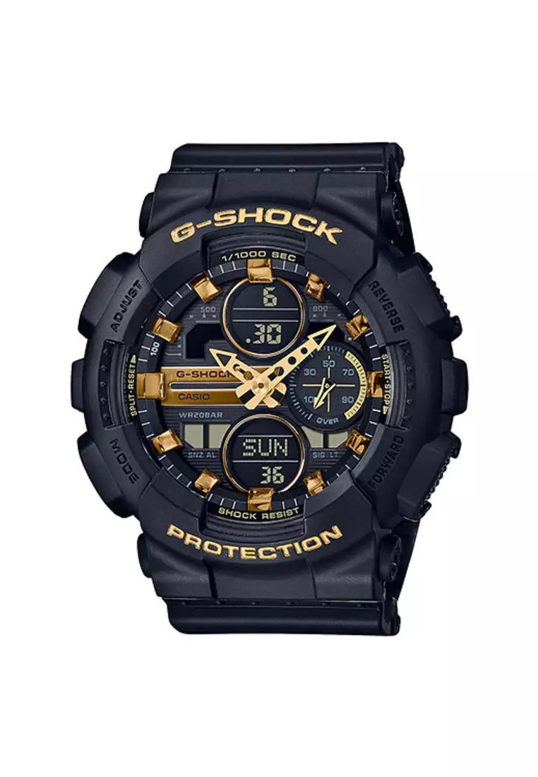 G shock casio outlet black and gold