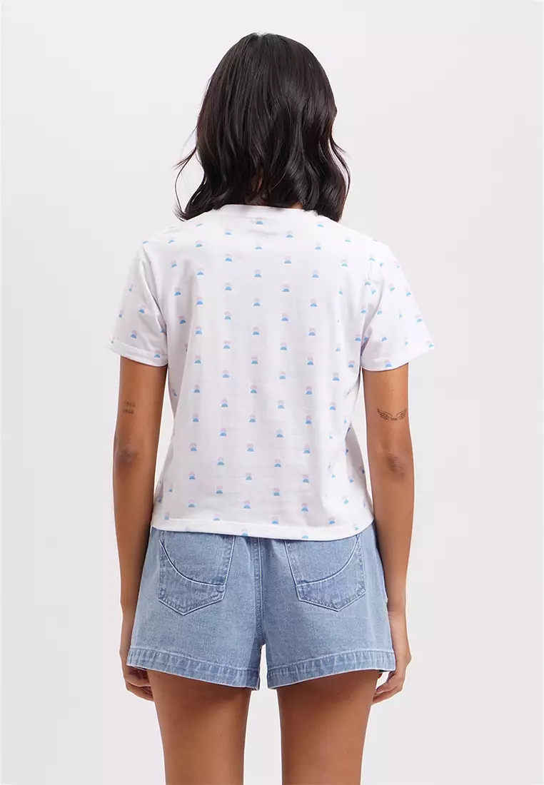 Buy Penshoppe Geometric All Over Print T-Shirt With Branding 2024 Online