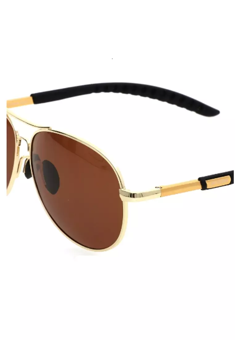 Adkins Kacamata Pria Aviator Polarized Lens Sunglasses UV Protection Frame Material Metal ORIGINAL