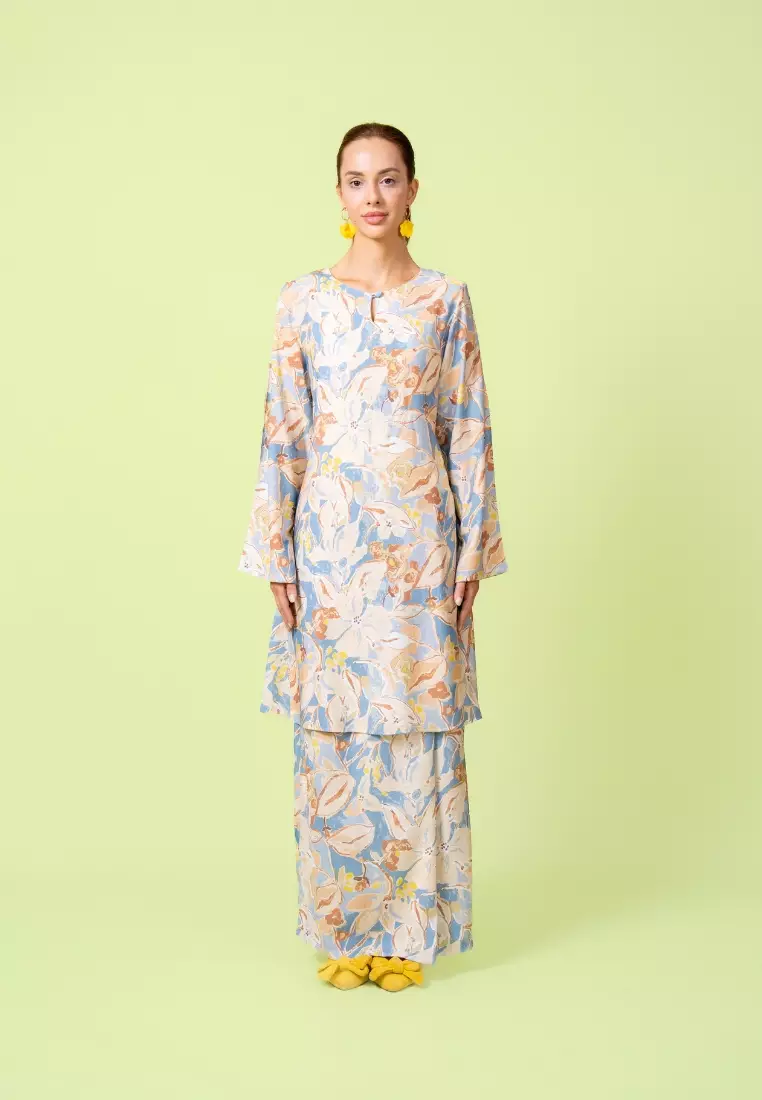 Bayu Somerset Merdu Midi Kurung - Jane Blue