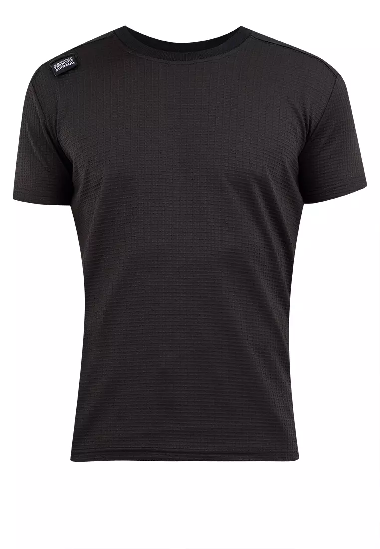 Men's Tear Off Logo Design Tee Black