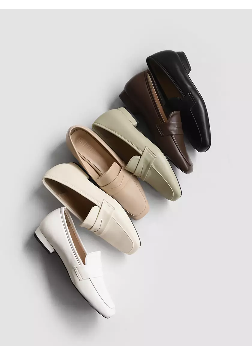 Sappun Pommier basic loafers & bloafers Ivory (2cm)