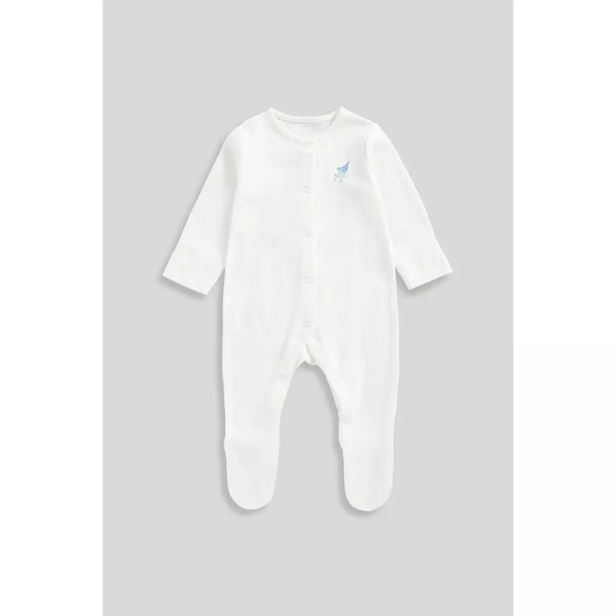 Mothercare Ditsy Baby Sleepsuits - 3 Pack - Baju Tidur Bayi Perempuan (Putih)