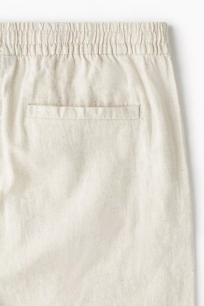 Regular Fit Linen-blend trousers