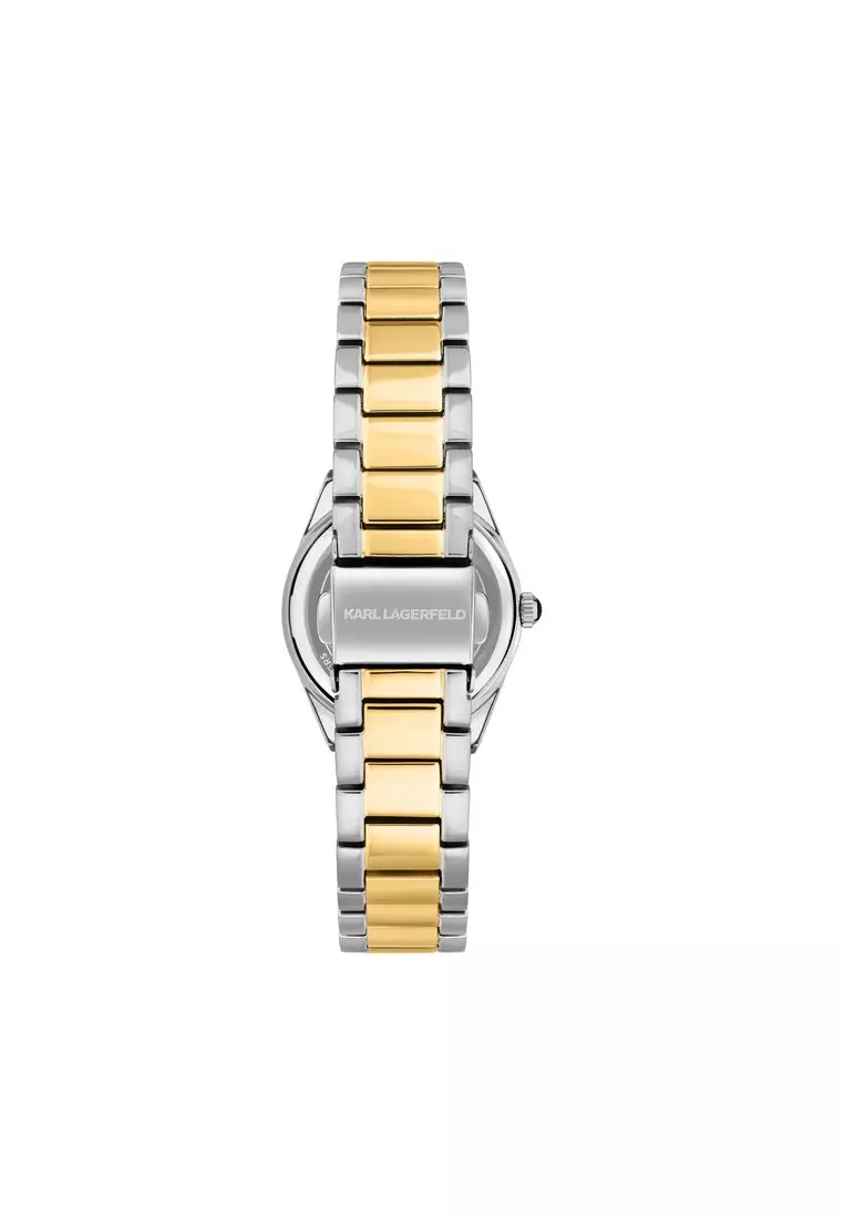 【2 Years Warranty】KARL LAGERFELD Hamburg Collection 30mm Women's Blue Dial Quartz Watch R0553105504