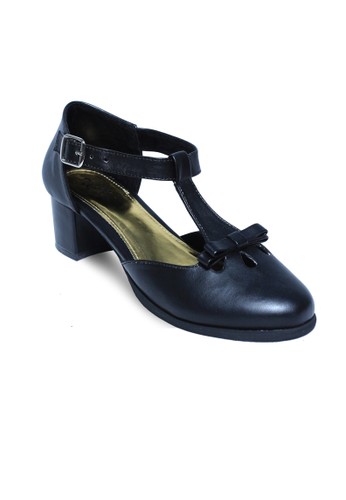 Alice Vintage Black Block Heels
