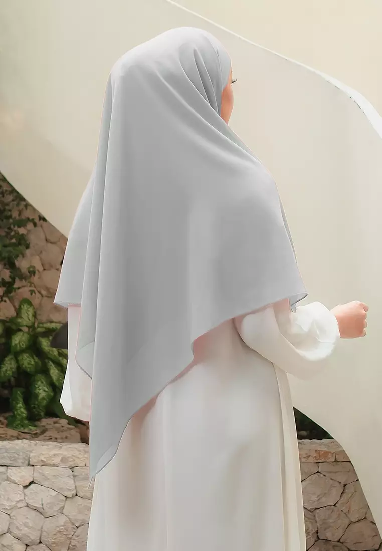 KHIBAN KHAIRA MAGNET PLUS NIQAB - SILVER GREY