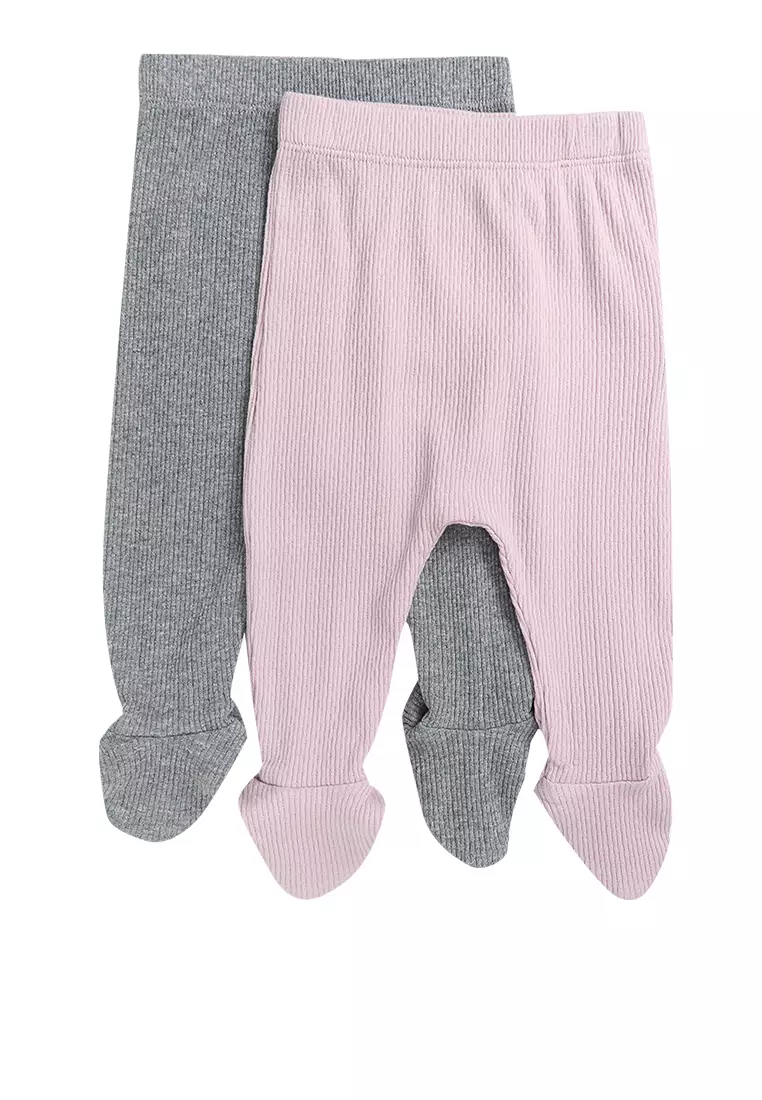 2 Pack Organic Pointelle Leggings