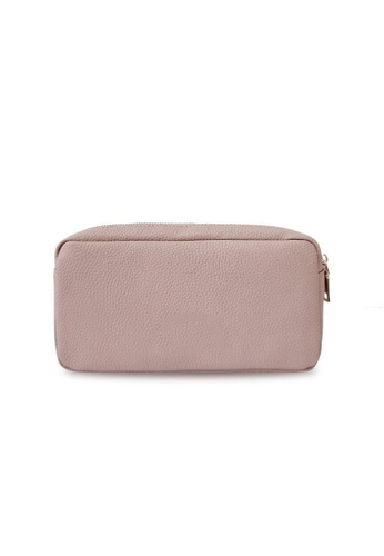 Vayne beige Leather Cosmetic Bag (Personalised) 1F506BE015D4F3GS_1