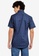 FIDELIO navy Microprinted Short Sleeves Shirt B07DAAA71A6CEBGS_2