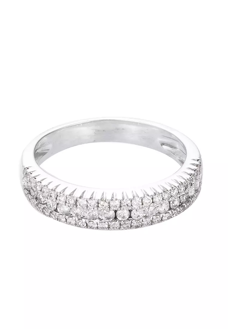 HABIB Adella White Diamond Ring in 375/9K White Gold