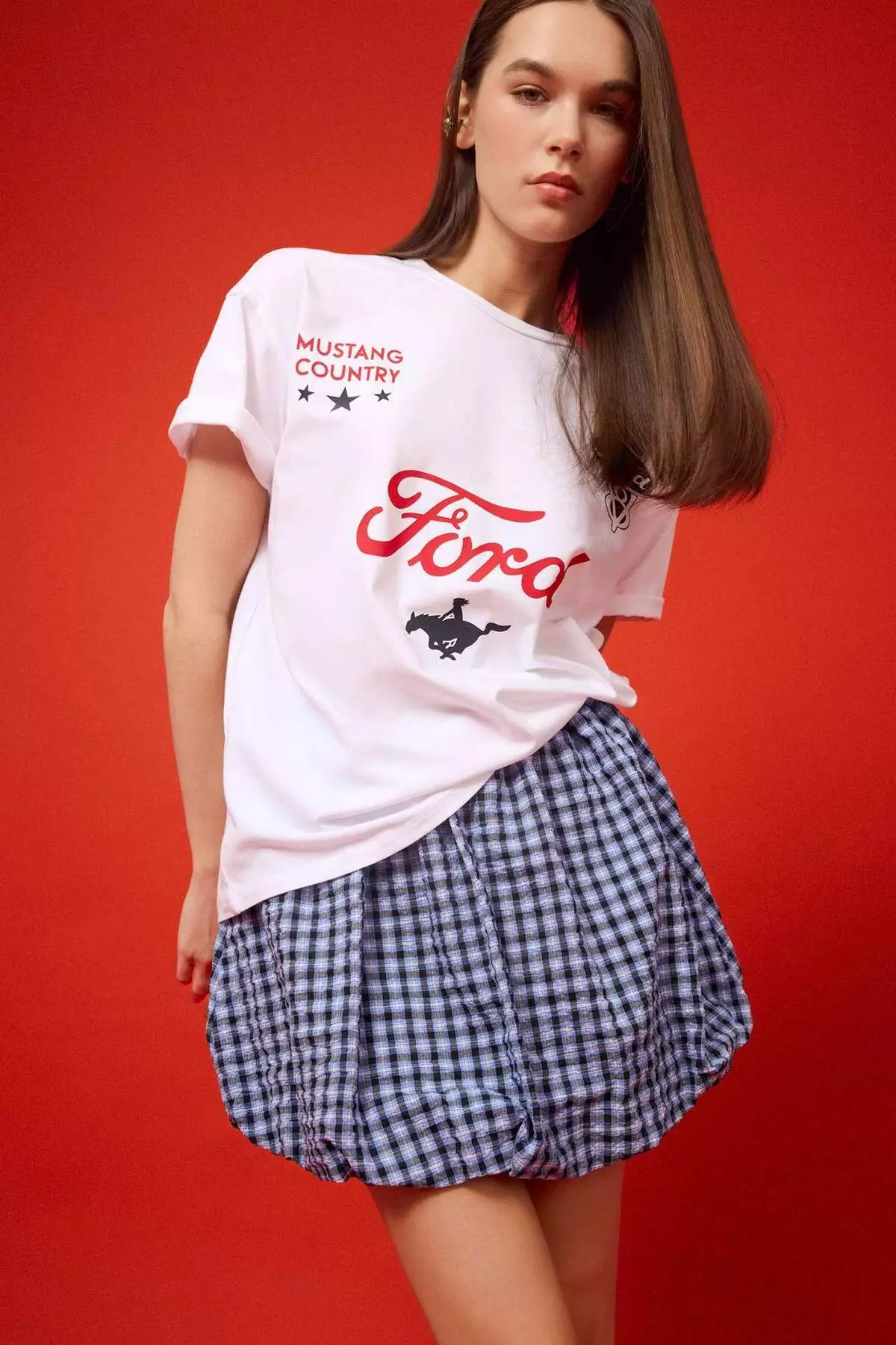 Ford Motor Company Oversize Tooling Back Printed T-Shirt F2399Ax25Sm