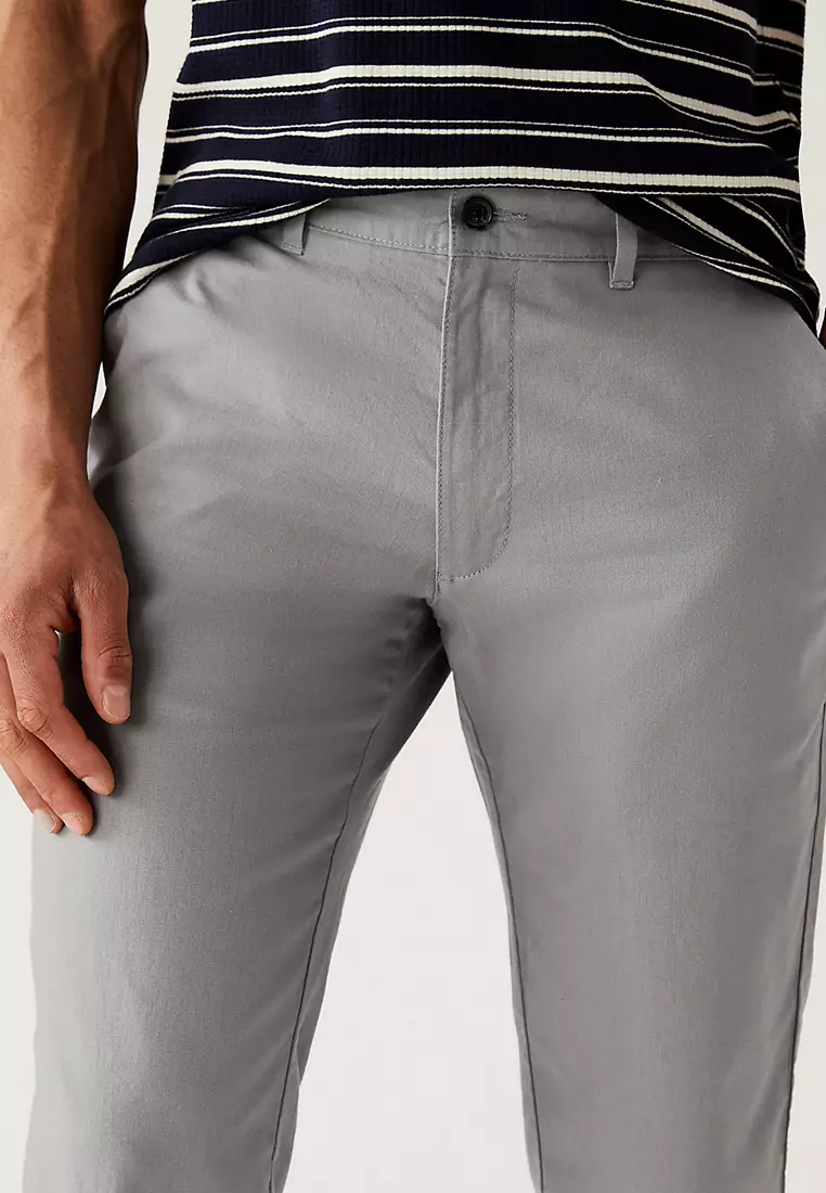 Linen Blend 3/4 Leg Shorts