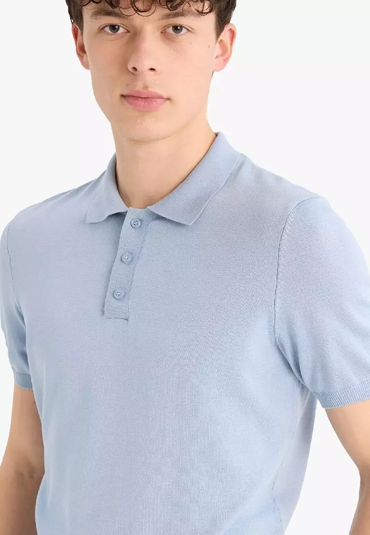 Standard Fit Short Sleeve Knitwear Polo Shirt