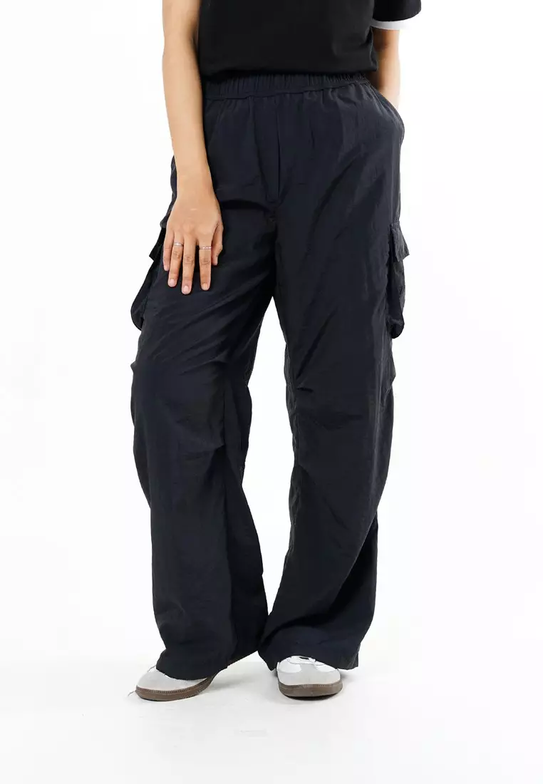 Greenlight Women's Long Cargo Pants Loose Fit Nylon Taslan Naho HP-C071225