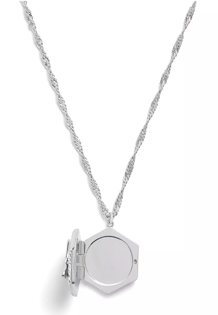 Olivia burton silver bee necklace sale