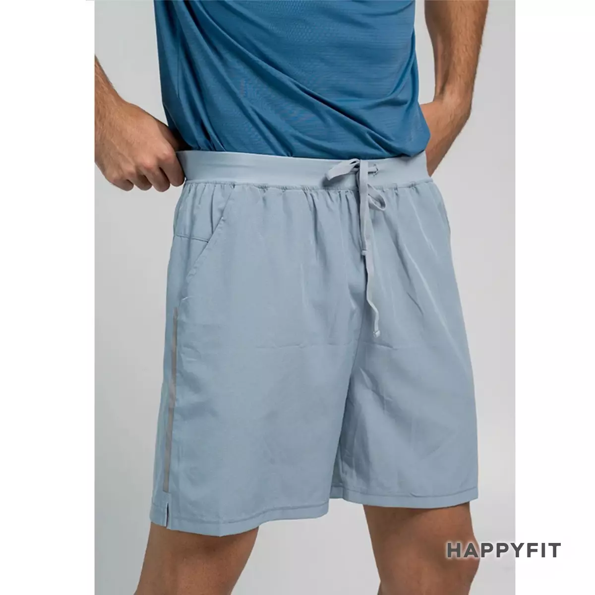 HAPPYFIT Short Men's Basic Running Shark Blue