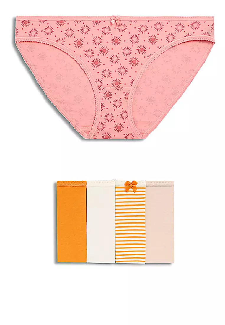 5pk Cotton Lycra™ Bikini Knickers