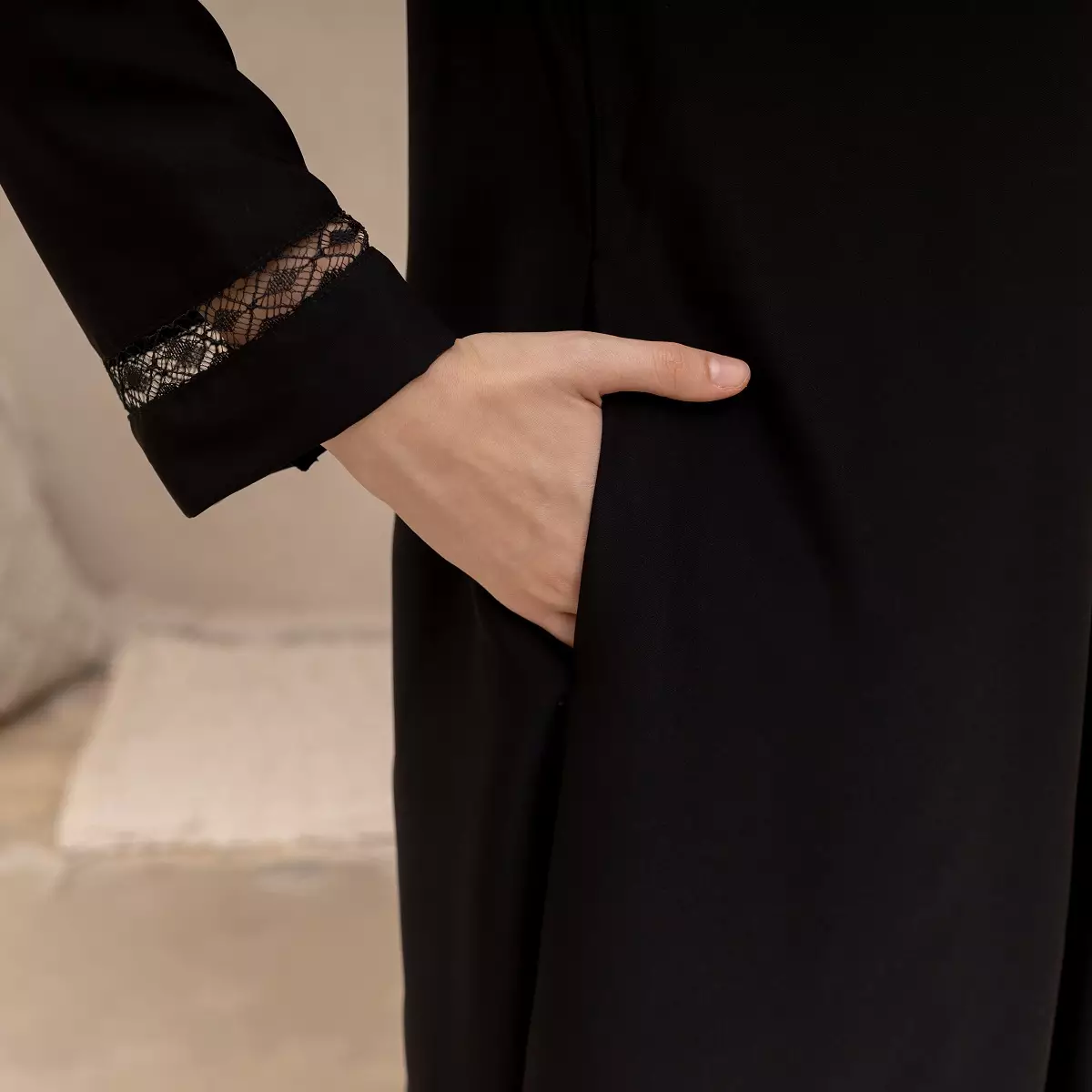 EPC Abaya Samira - Black - Moonlit Elegance Series
