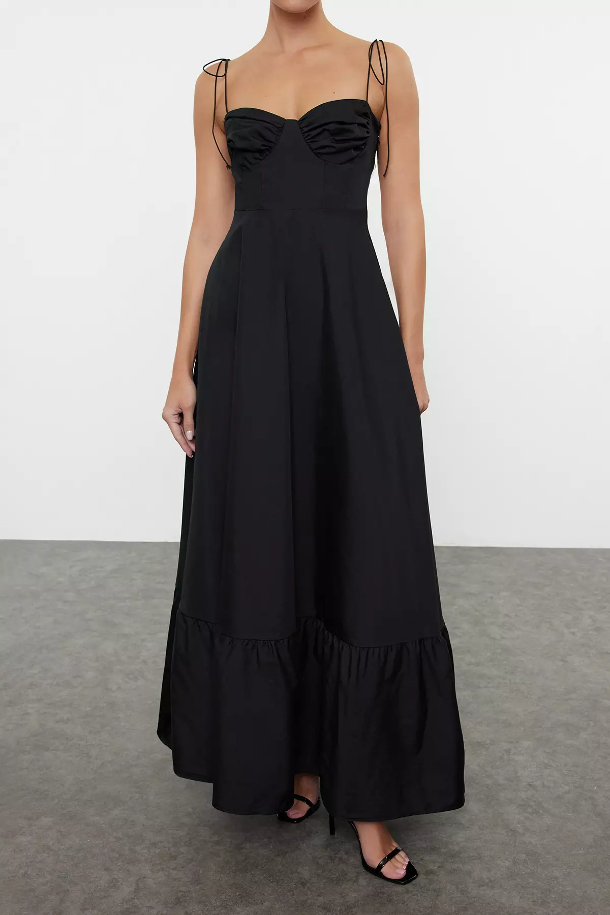 Cotton Sweetheart Maxi Dress