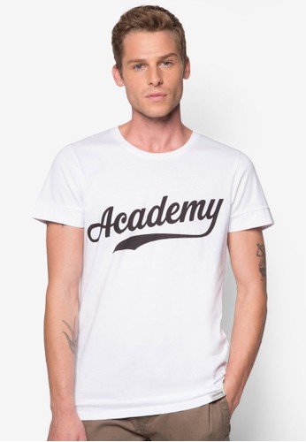 Academy 文字棉質Tesprit台灣網頁EE, 服飾, T恤